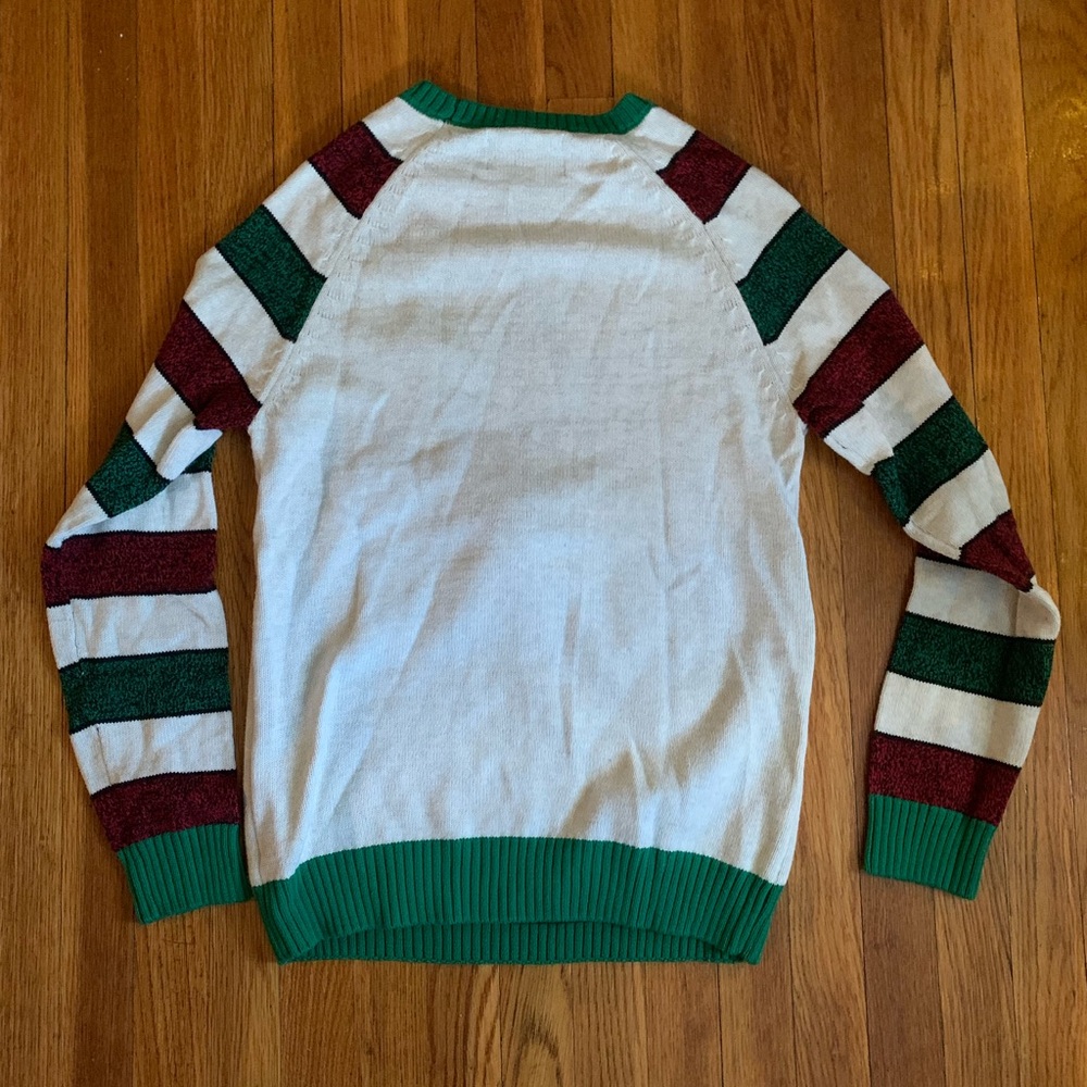 Ugly Christmas sweater Rudolph reindeer size S EUC - Picture 3 of 3